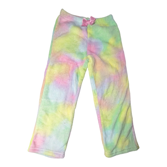 Wonder Nation - Fuzzy Pastel Rainbow Lounge Pants - Girls - Size 6-6X - Picture 1 of 6